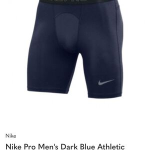 Nike Men's Dark Blue Compression Training Shorts